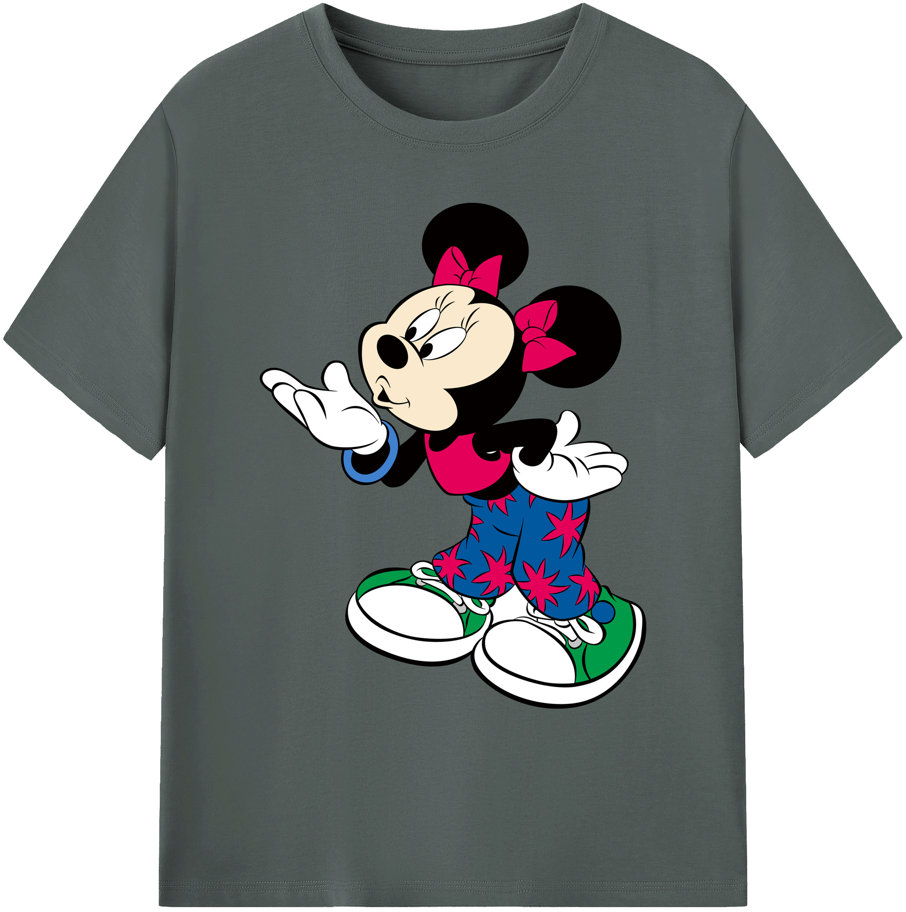 ミッキーマウス Mickey Mouse 綿100％ メンズ半袖Tシャツ｜肌触りやわらか＆通気性